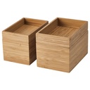 IKEA Juego de Baño 4ud Bambú DRAGAN