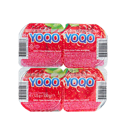YOQO Postre lácteo sabor fresa 4x125gr