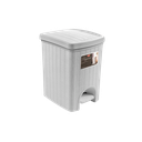 Cesto Plástico C/Tapa y Pedal ELEGANCE STEFANPLAST (20L)